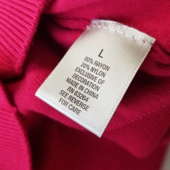 Dressbarn Women's Red Cardigan Sweater, Size Large - Picture 3 of 9